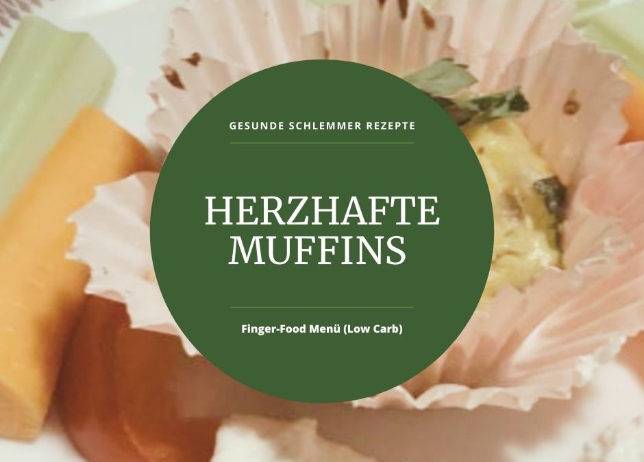 Herzhafte Muffins auf Sprossen